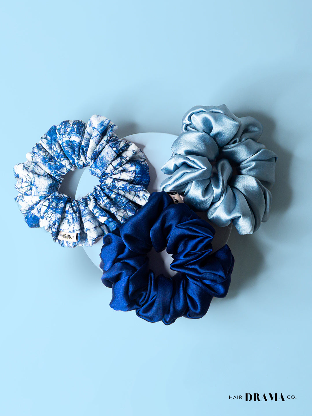 No Monday Blues Scrunchies Set Of 3