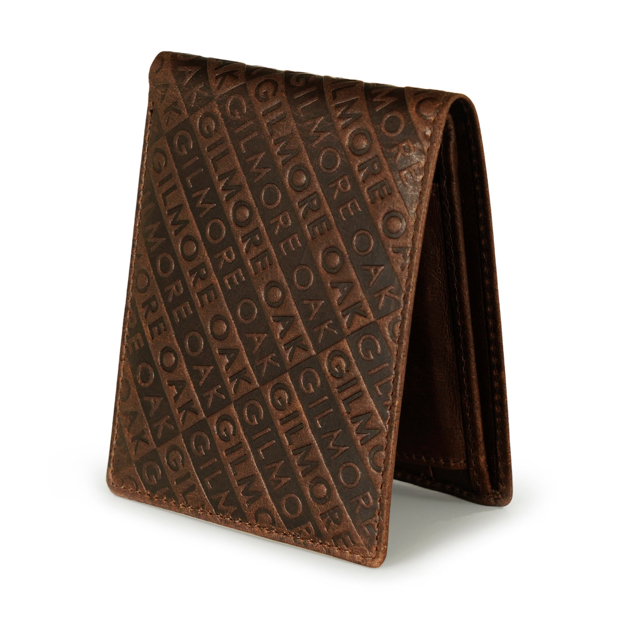 Brown Leather Two Fold Wallet