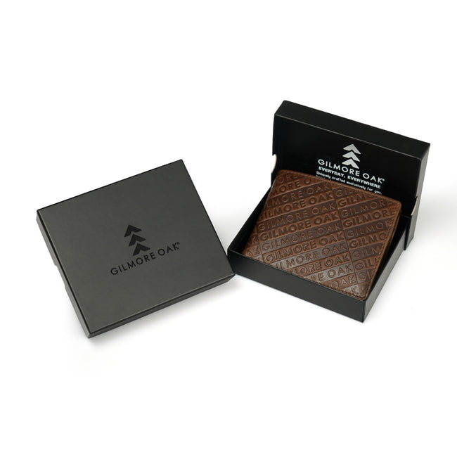 Brown Leather Two Fold Wallet
