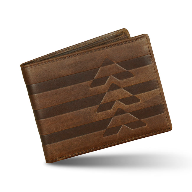 Brown Leather Two Fold Wallet