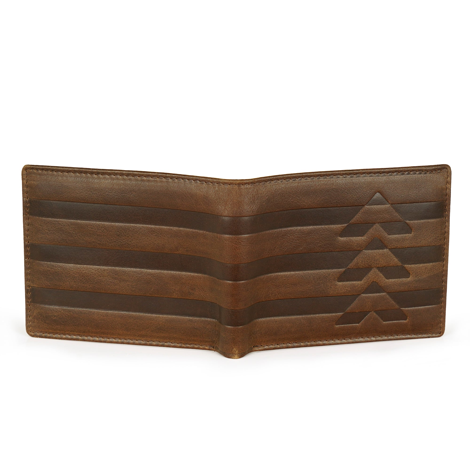 Brown Leather Two Fold Wallet