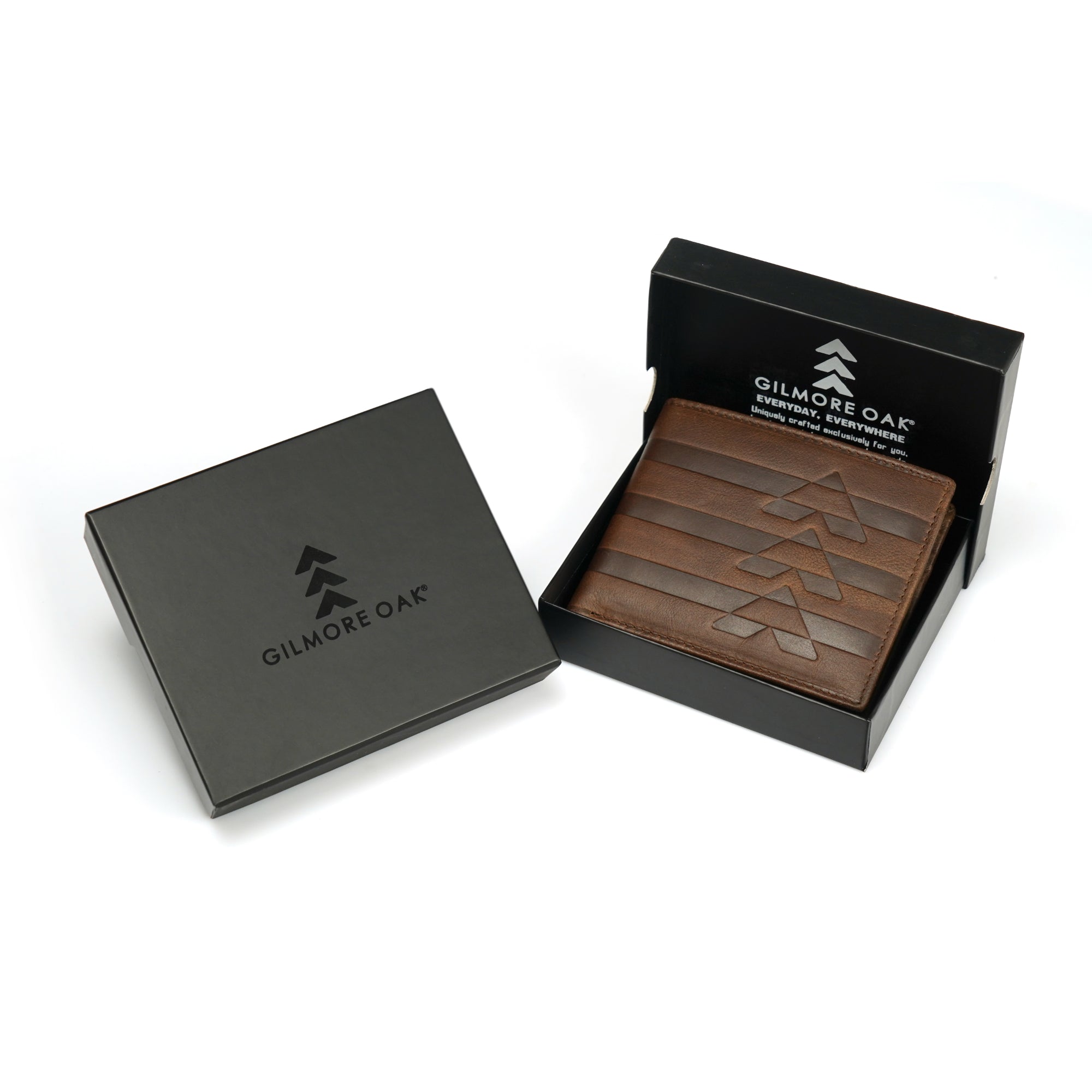 Brown Leather Two Fold Wallet