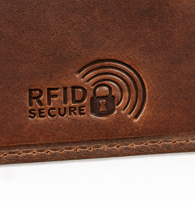 Brown Leather Two Fold Wallet