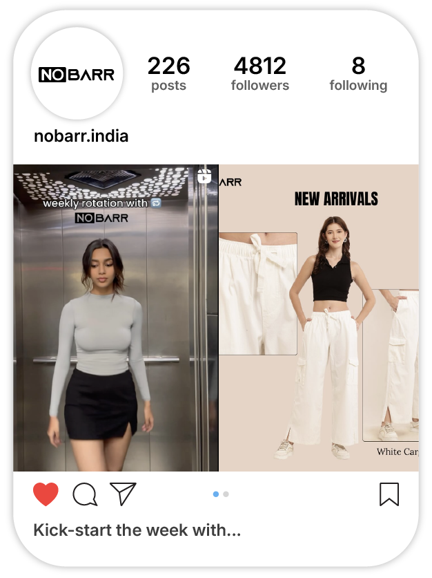 NoBarr Instagram