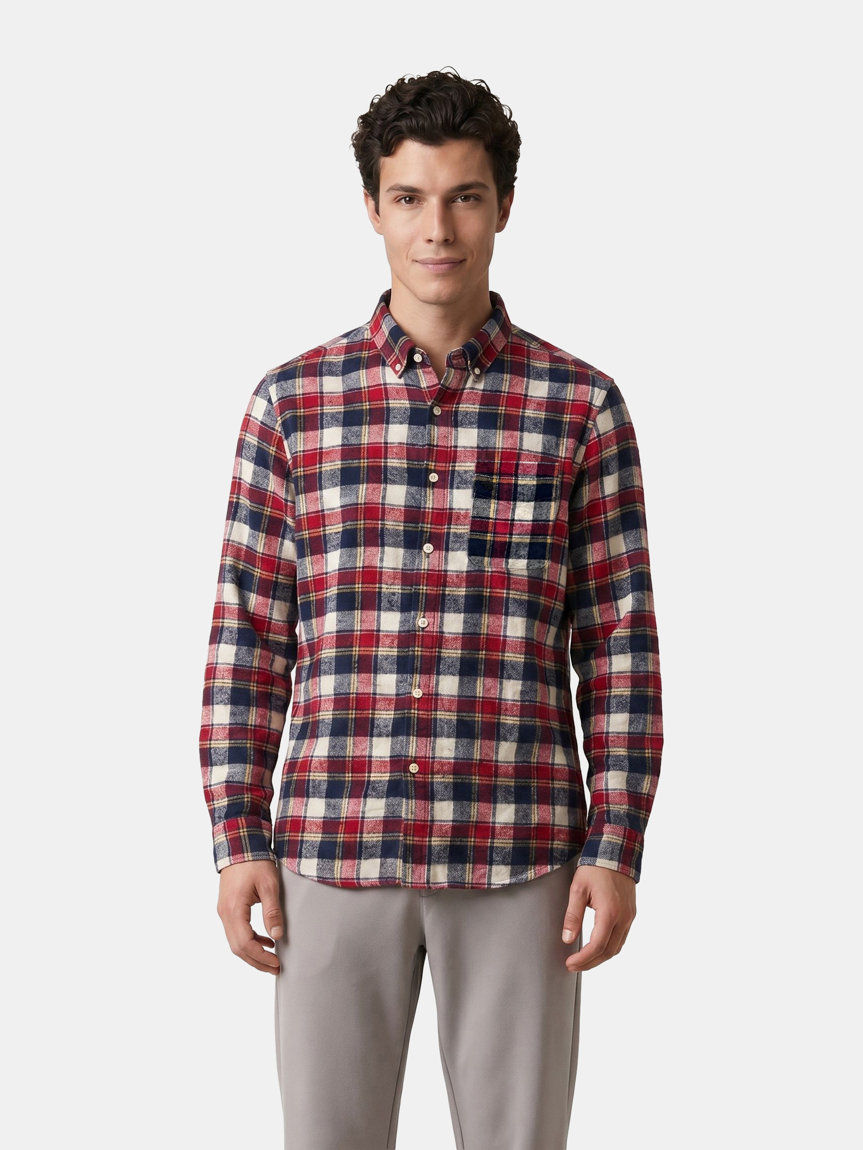 Men Multi Checked Shirt