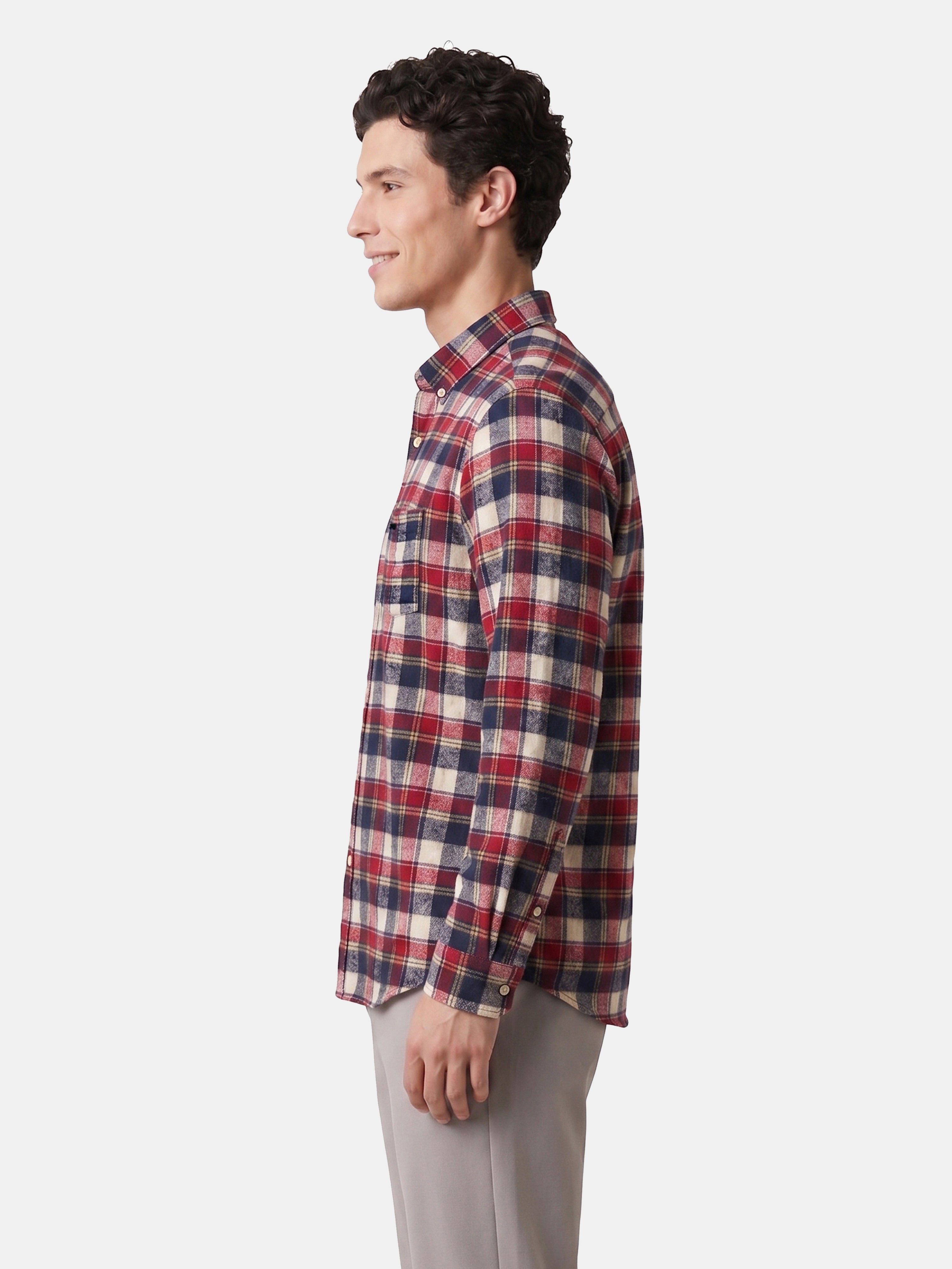 Men Multi Checked Shirt