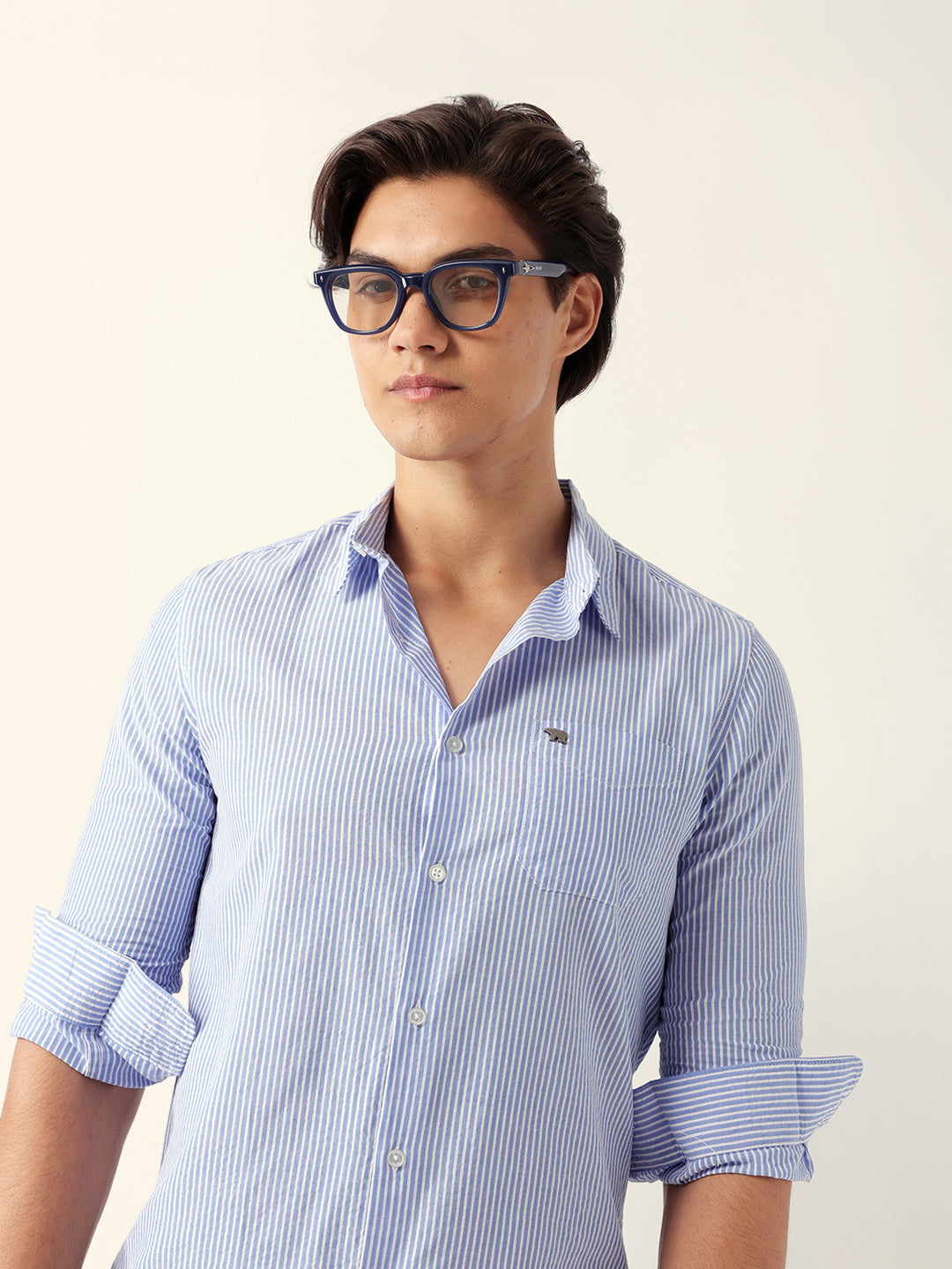 Men Blue Casual Shirt