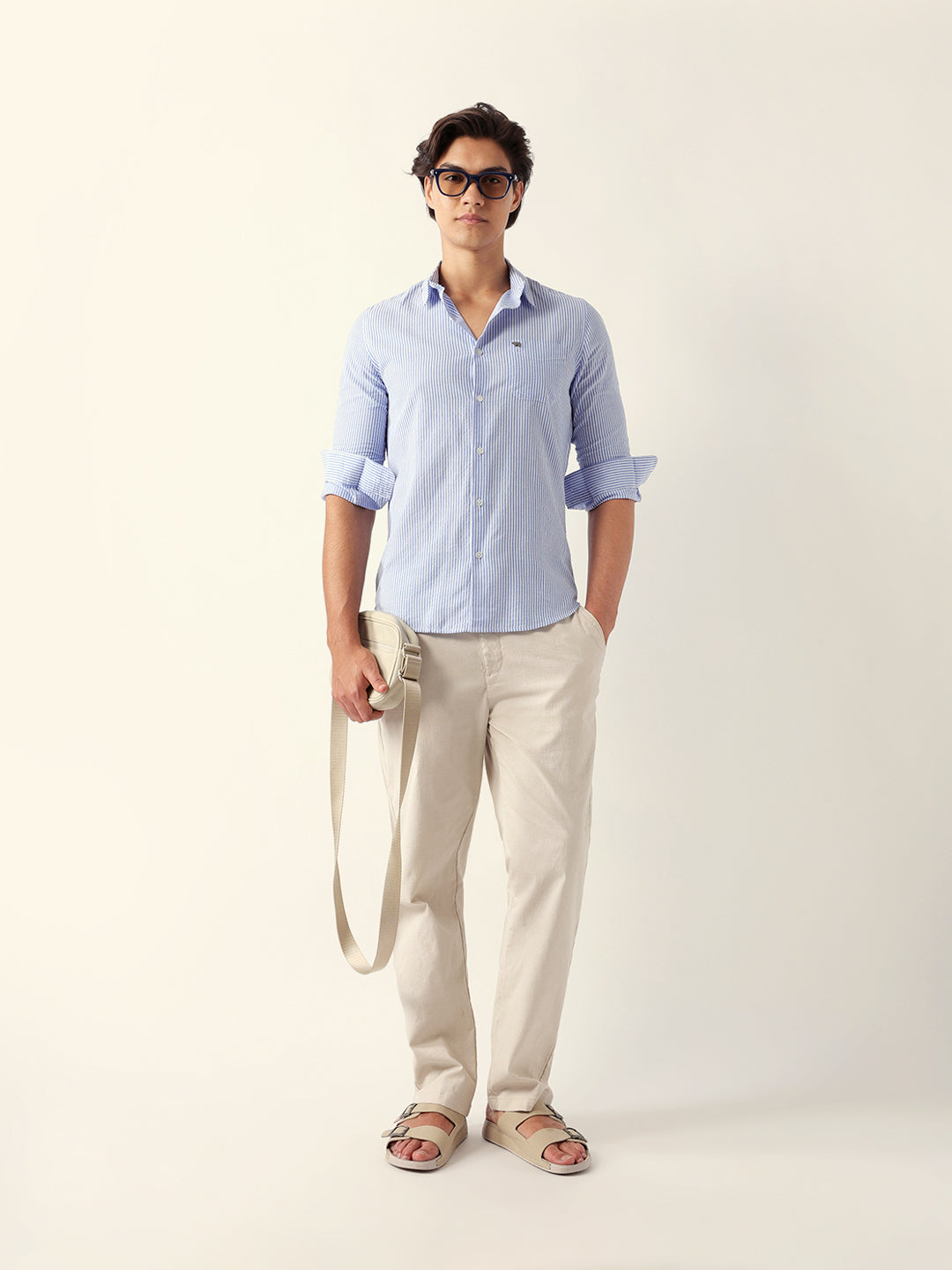 Men Blue Casual Shirt