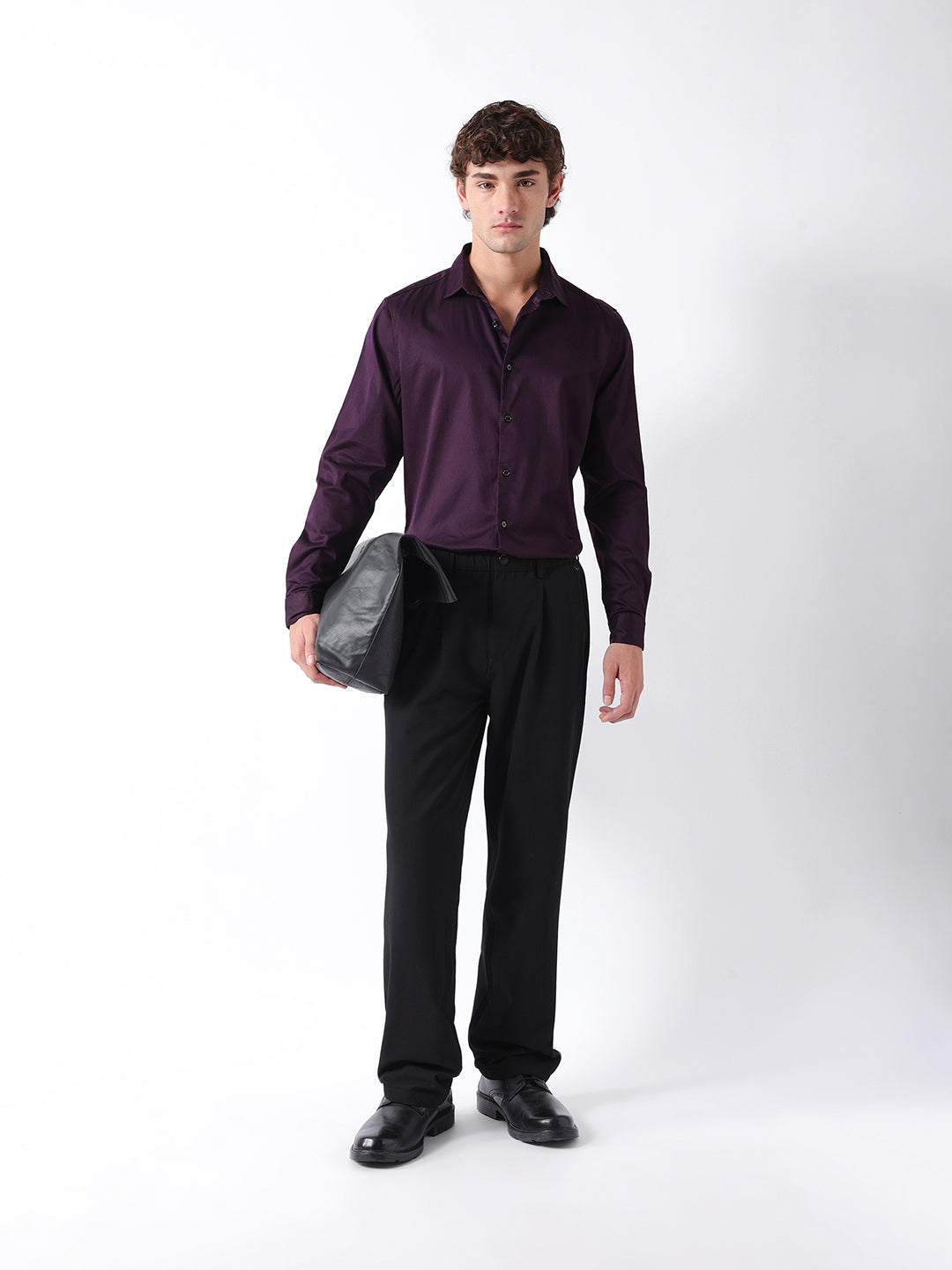 Men Purple Casual Shirt
