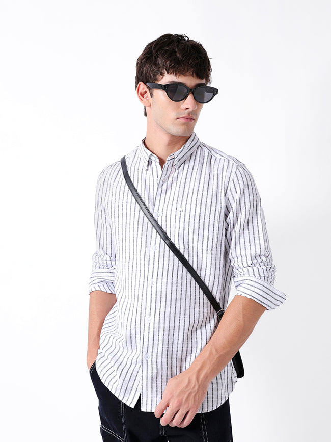Men Grey Casual Shirt
