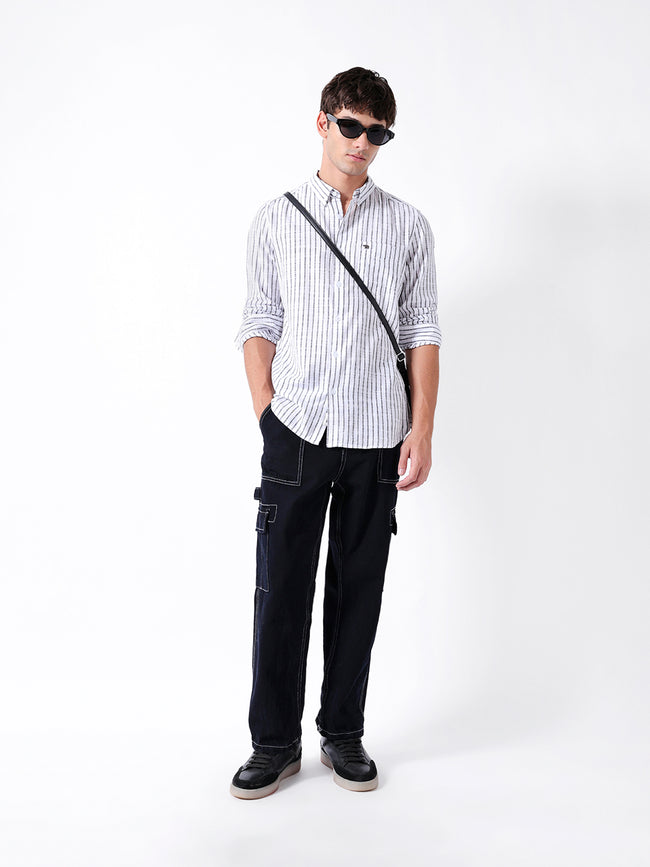 Men Grey Casual Shirt