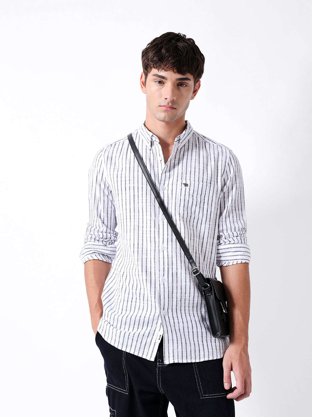 Men Grey Casual Shirt