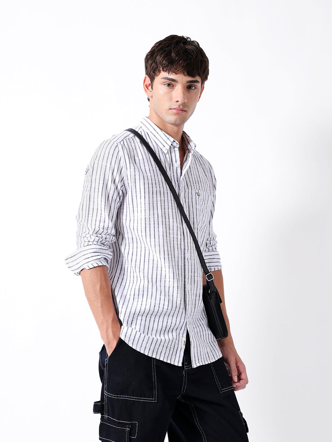 Men Grey Casual Shirt