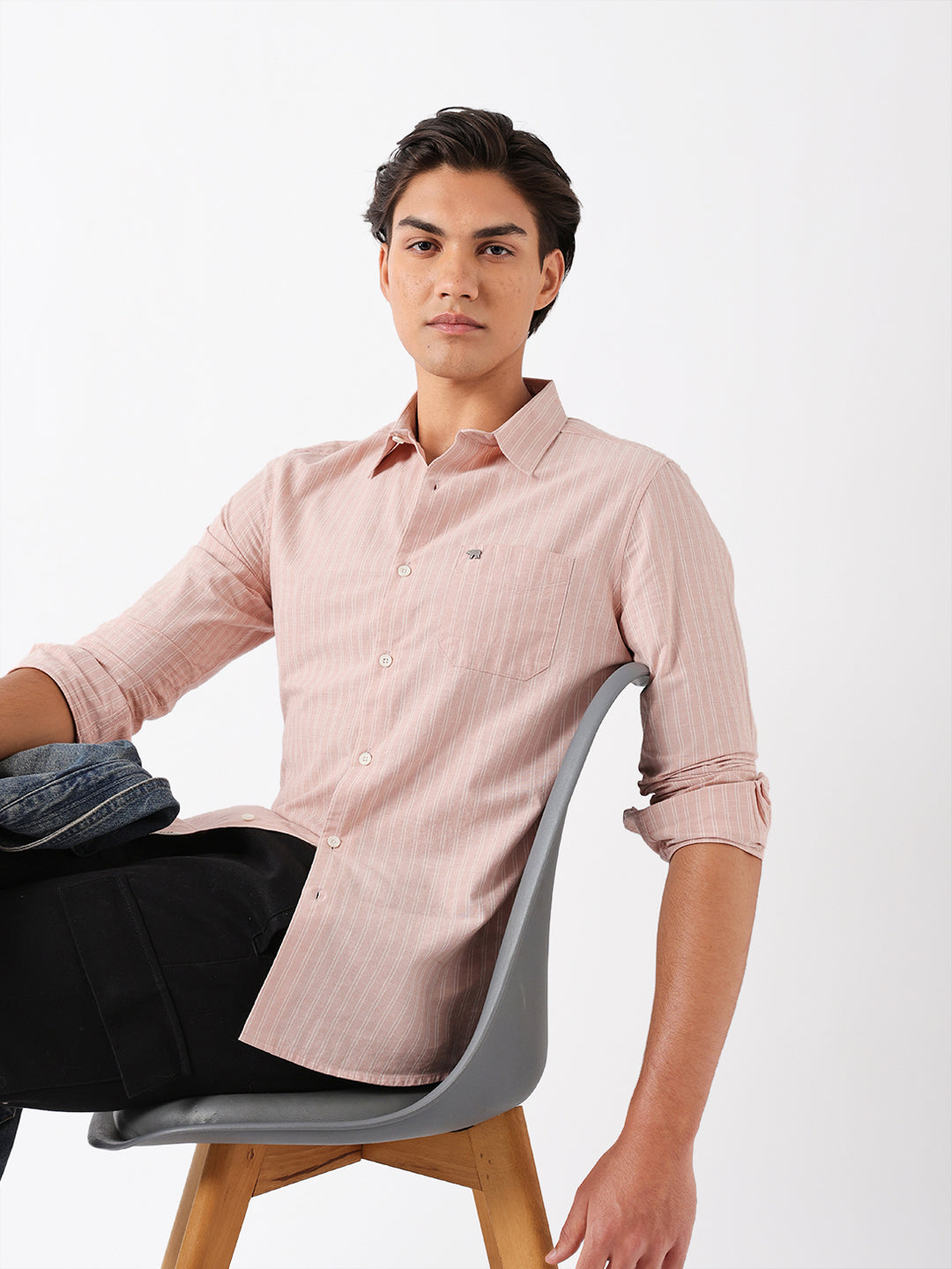 Men Pink Casual Shirt