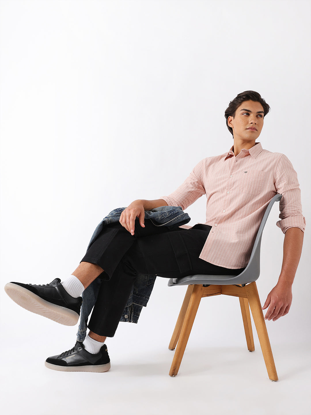 Men Pink Casual Shirt