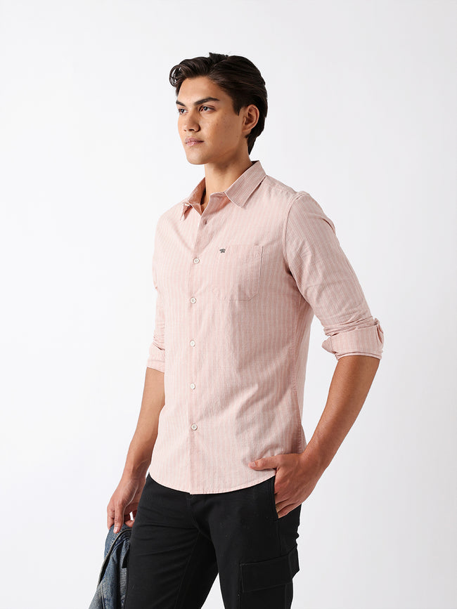 Men Pink Casual Shirt