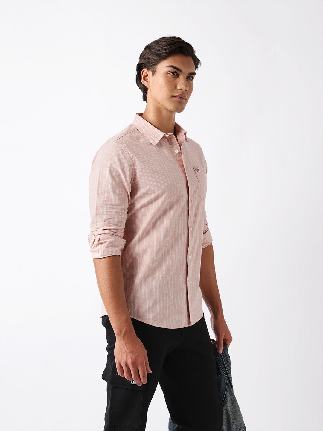 Men Pink Casual Shirt