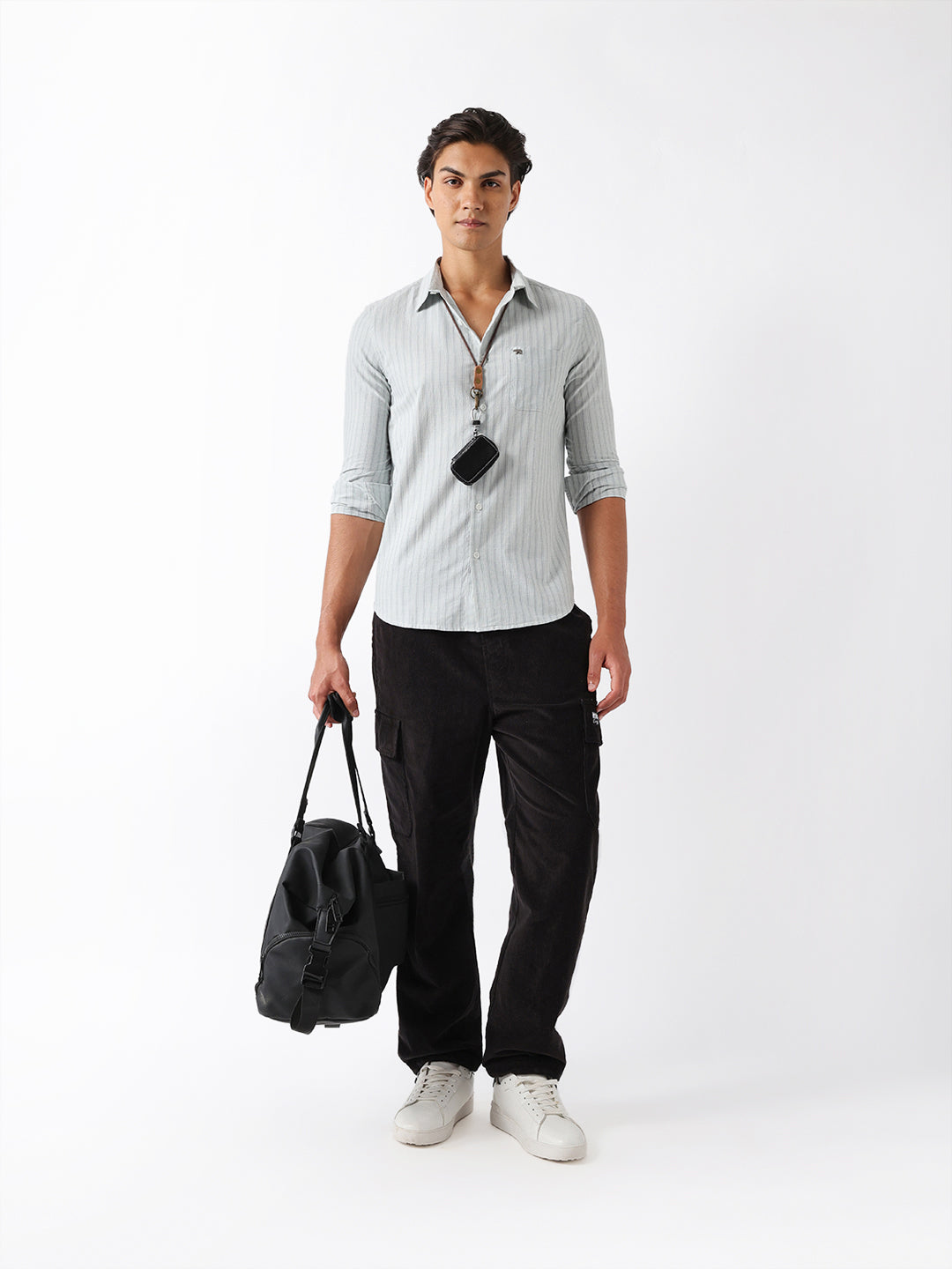 Men Grey Casual Shirt