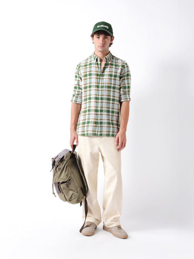 Men Multi Checked Shirt