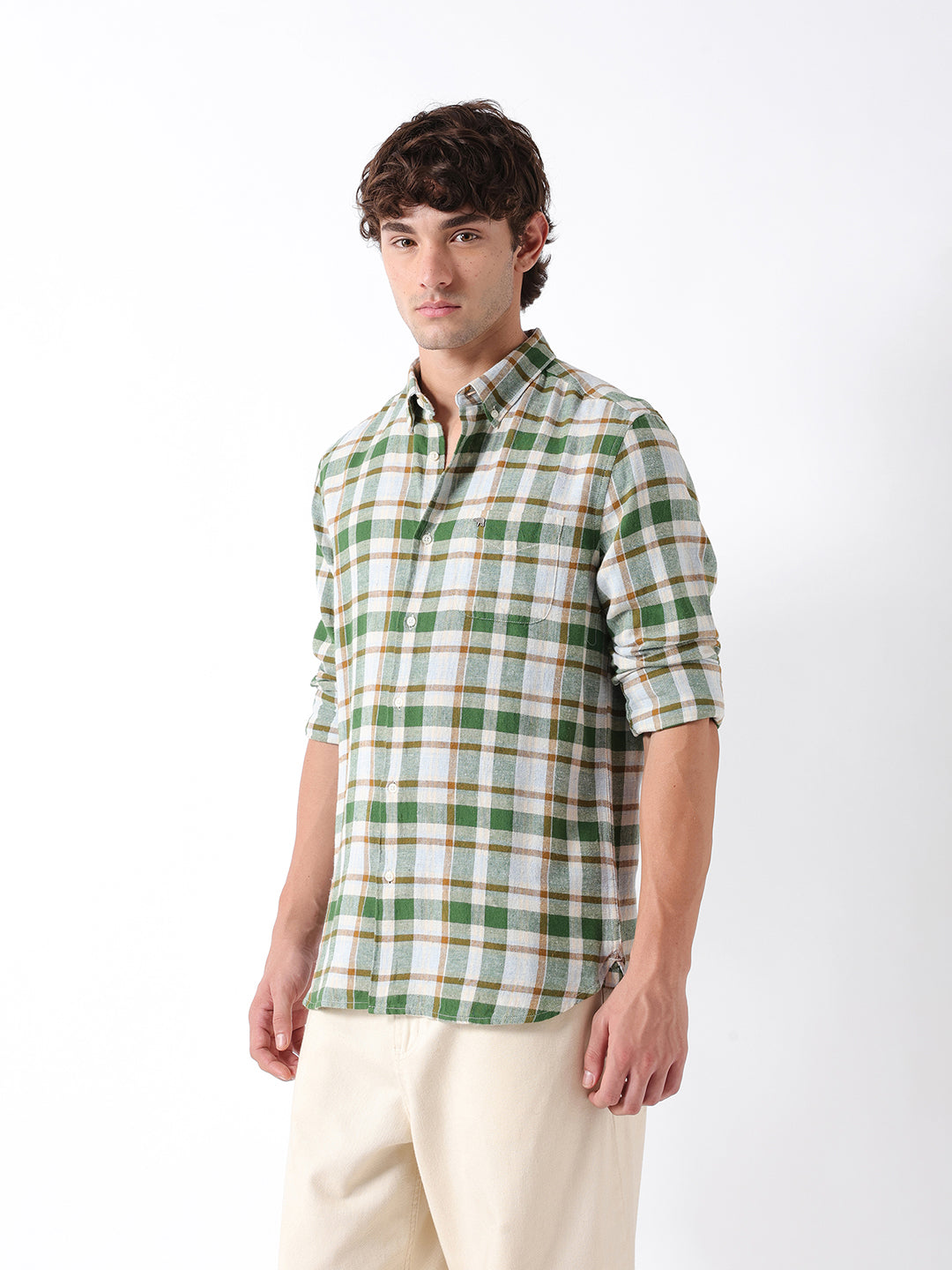 Men Multi Checked Shirt