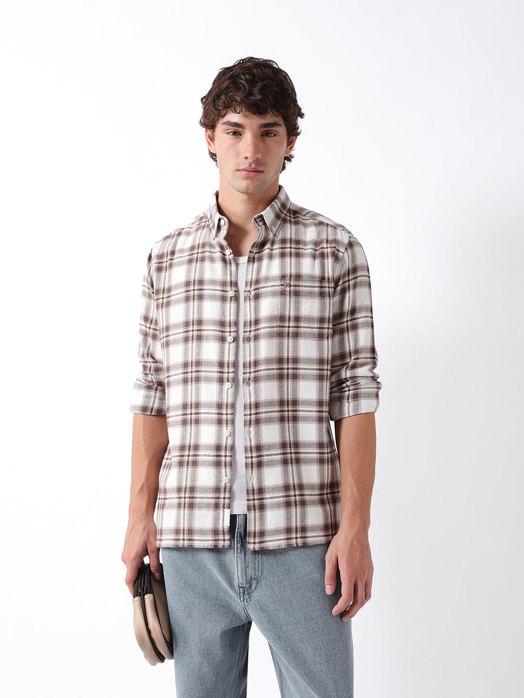 Men Multi Checked Shirt