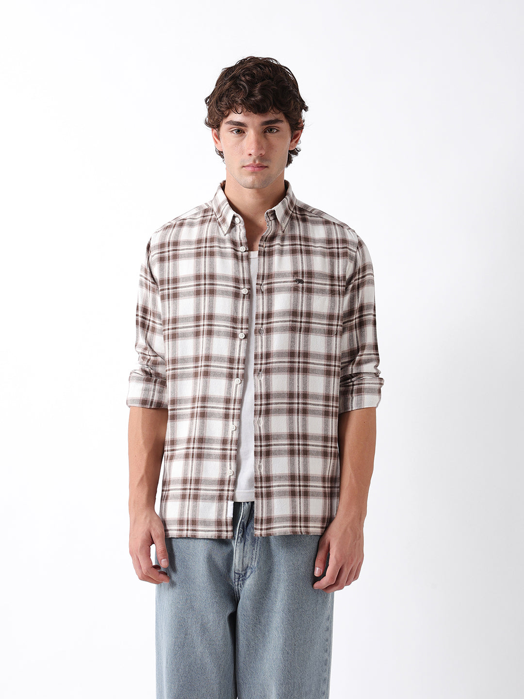Men Multi Checked Shirt