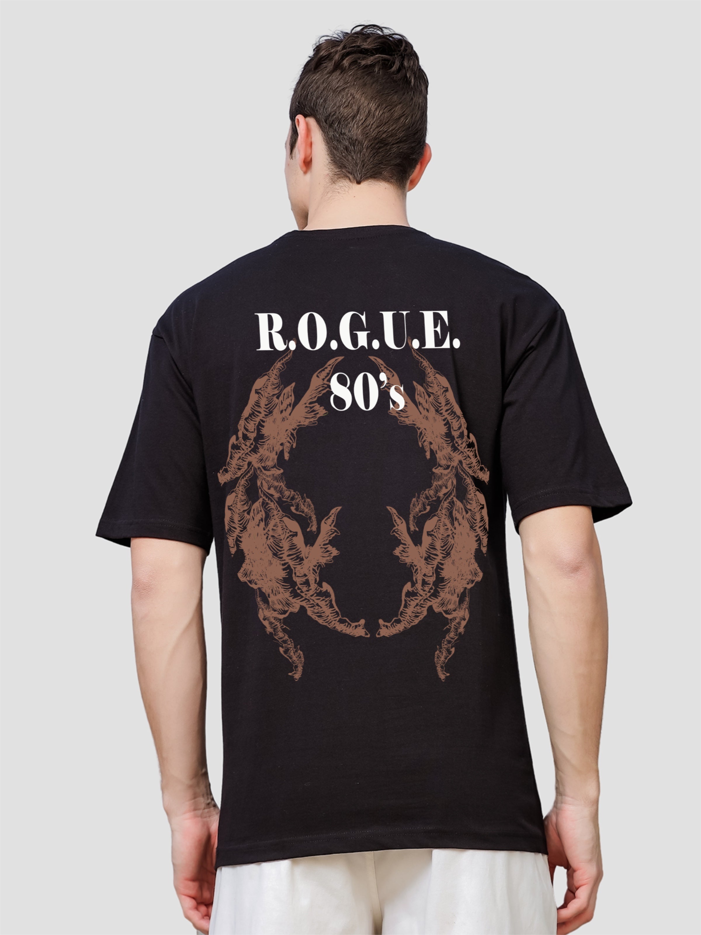 Men Black Oversized T-Shirt