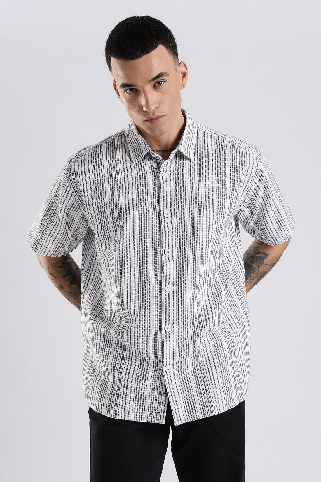 Men White Casual Shirt
