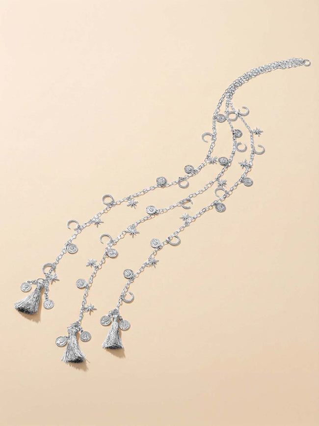 Silver Sitara Crystal Parandi