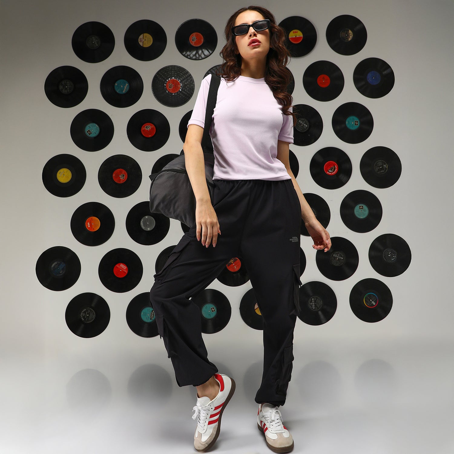 Women Purple Solid Regular Tee