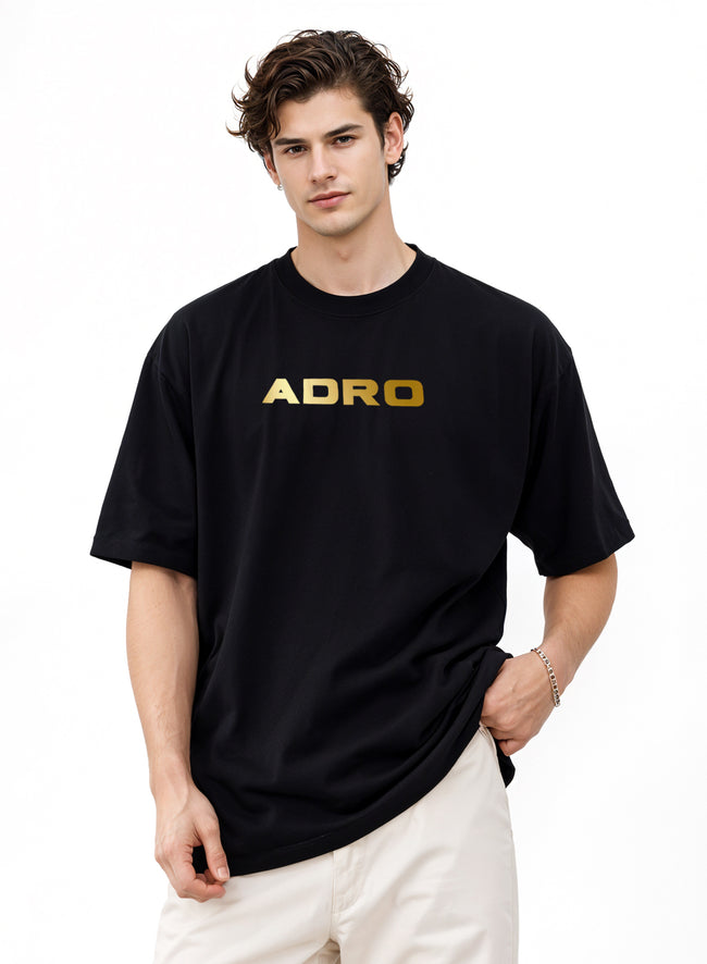 Men Oversize Fit Back Printed T-Shirt