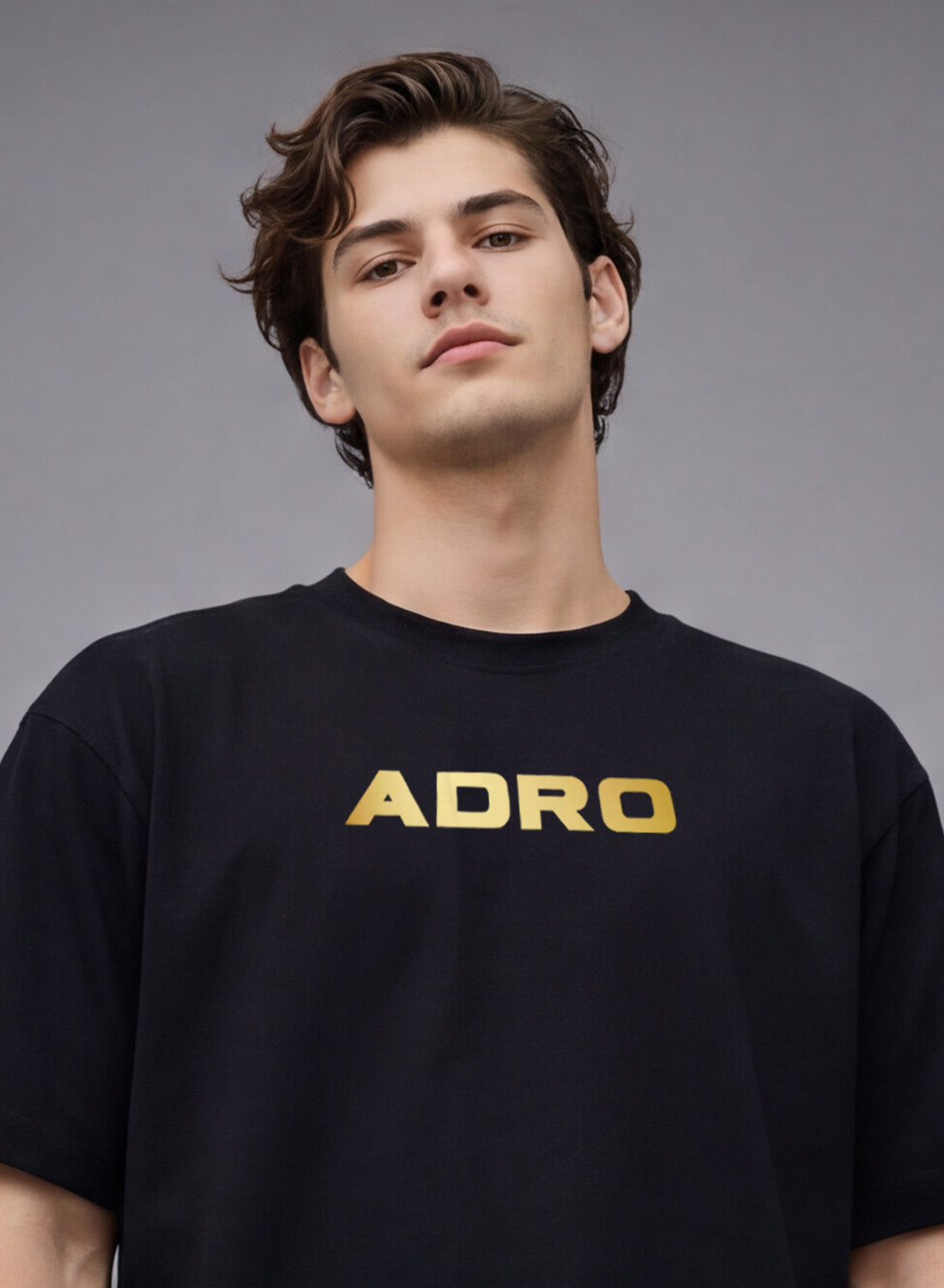 Men Oversize Fit Back Printed T-Shirt