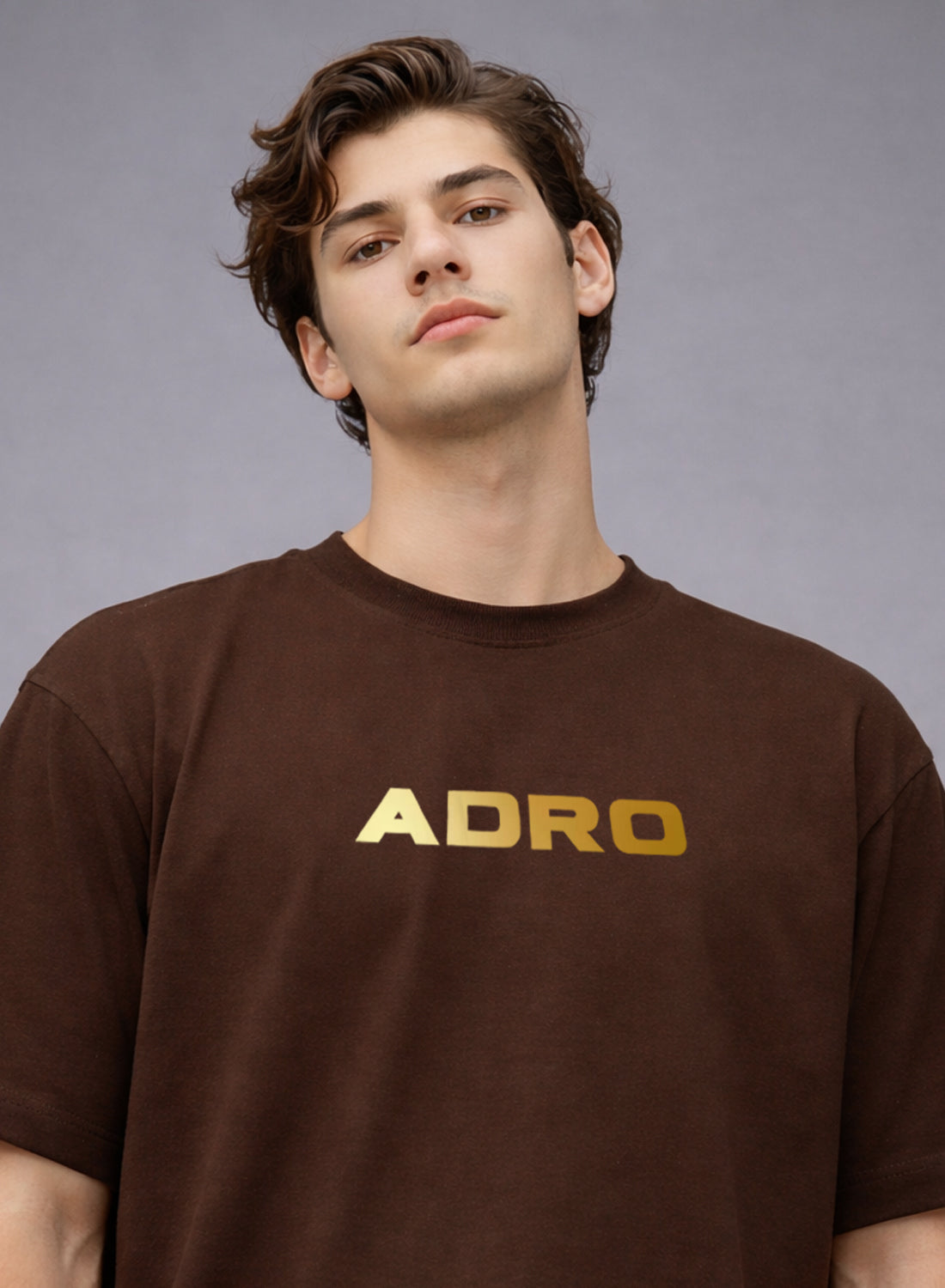 Men Oversize Fit Back Printed T-Shirt