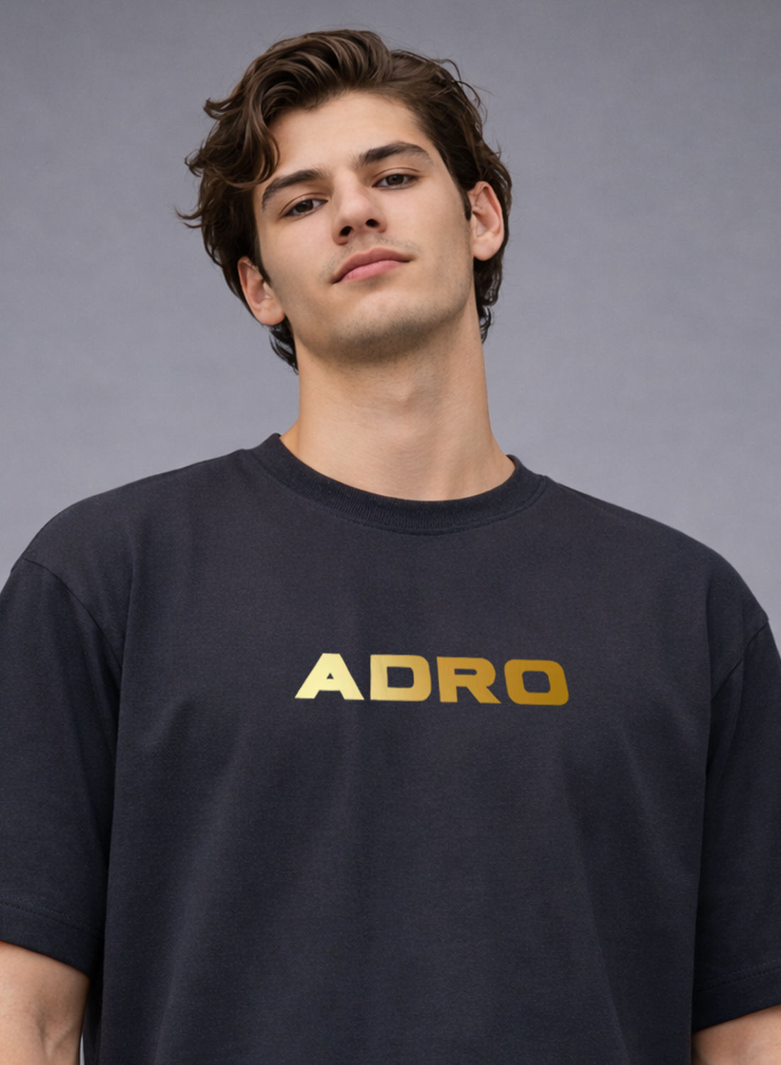 Men Oversize Fit Back Printed T-Shirt