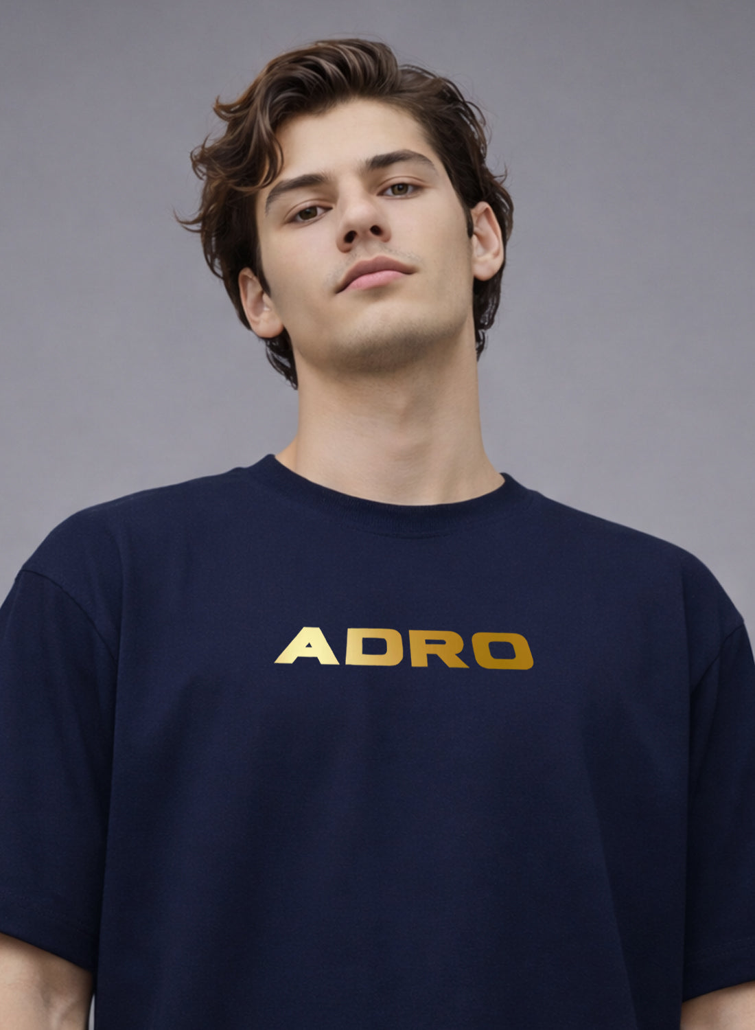 Men Oversize Fit Back Printed T-Shirt