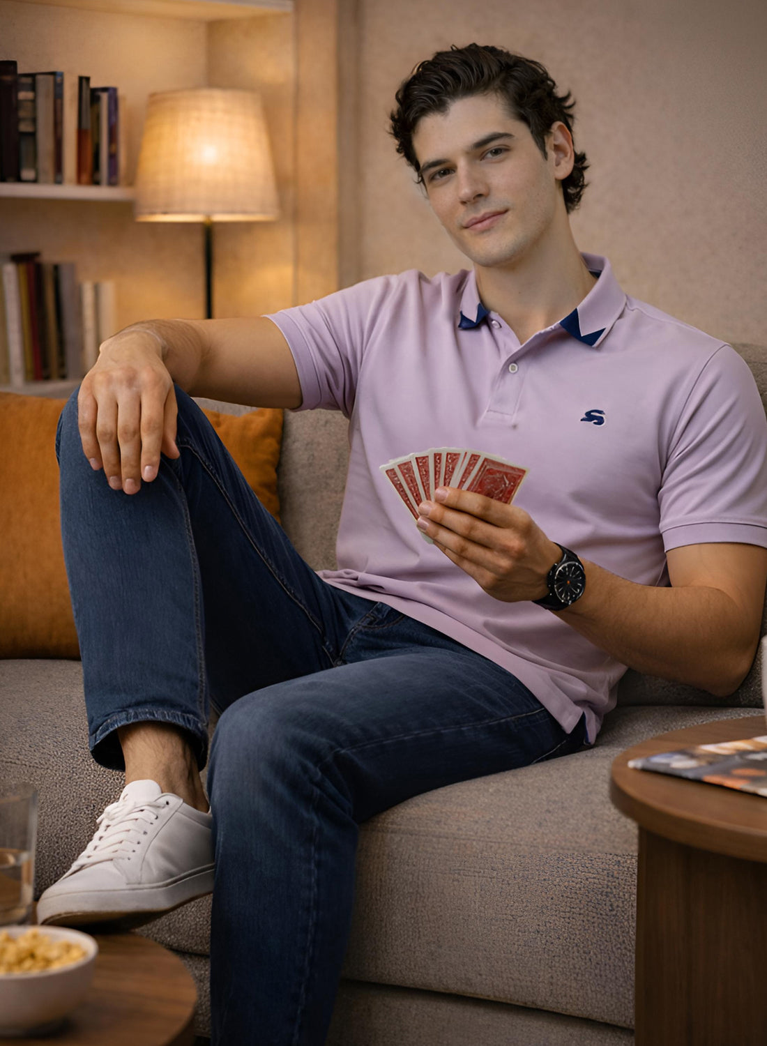 Men Cotton Polo T Shirt