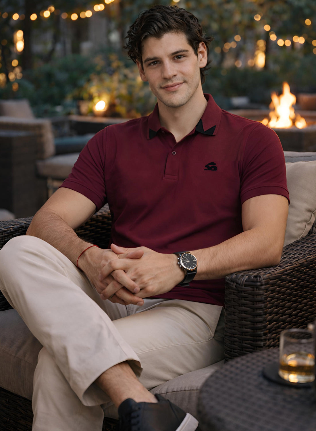 Men Cotton Polo T Shirt