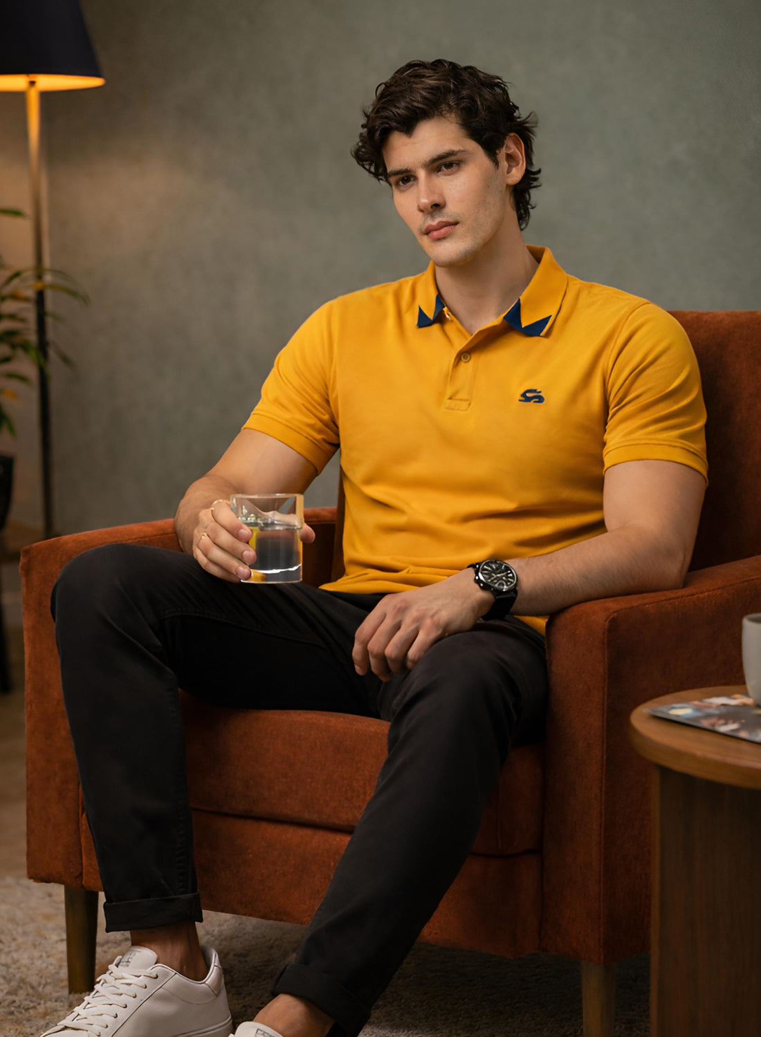 Men Cotton Polo T Shirt