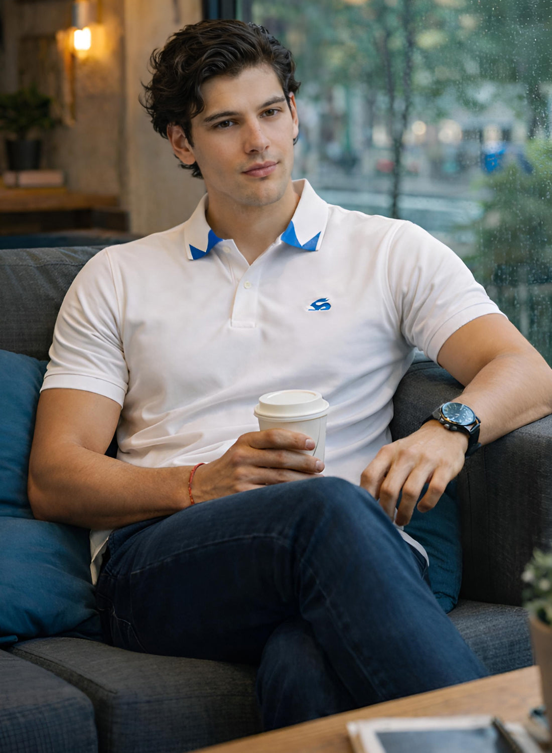 Men Cotton Polo T Shirt