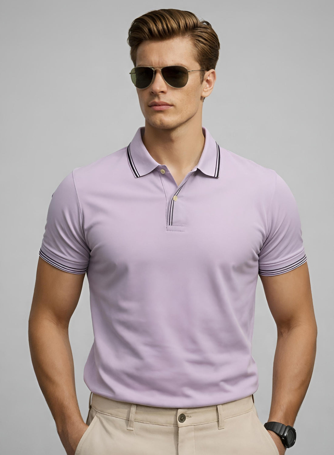 Men Cotton Polo T Shirt