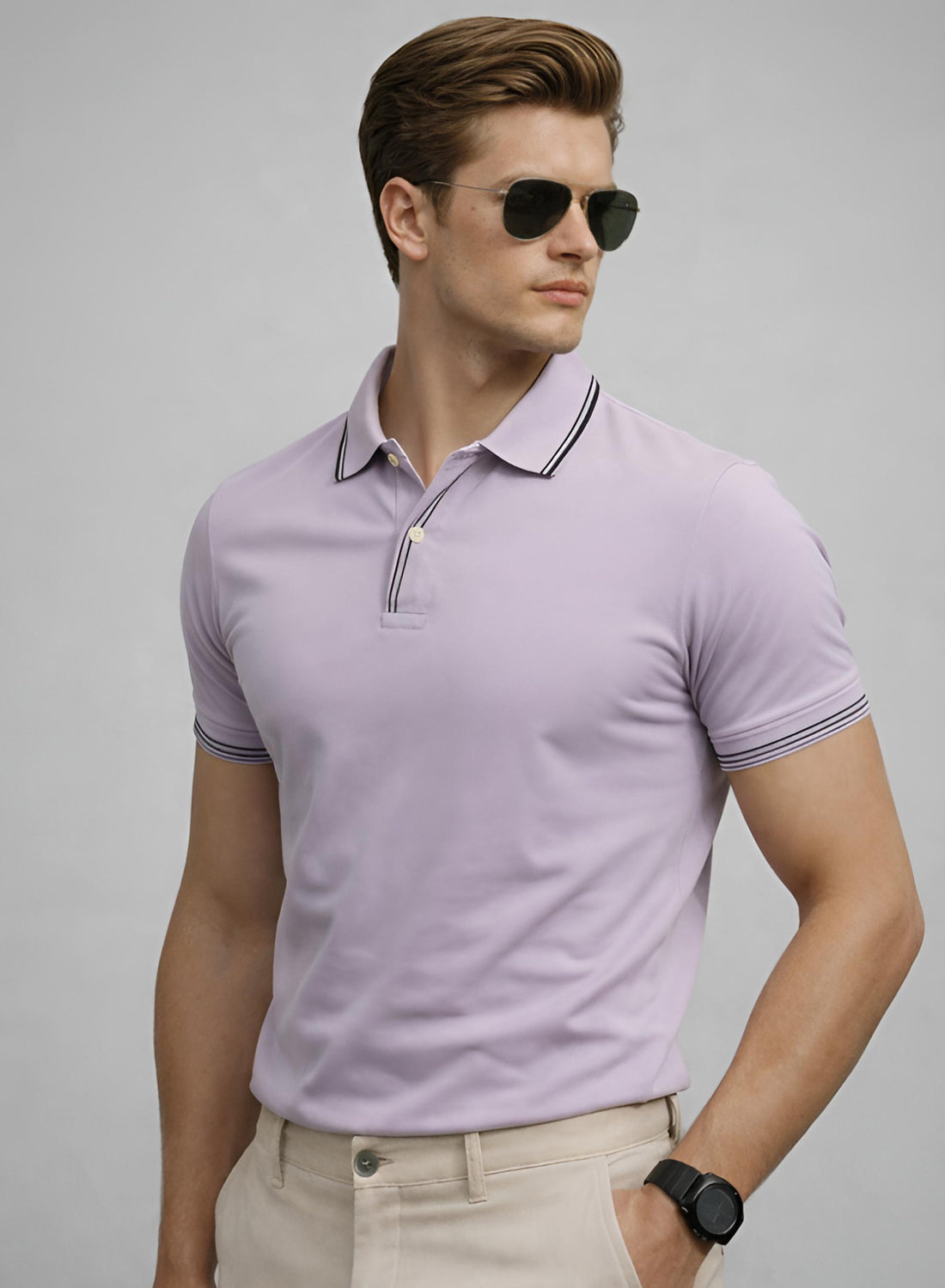 Men Cotton Polo T Shirt