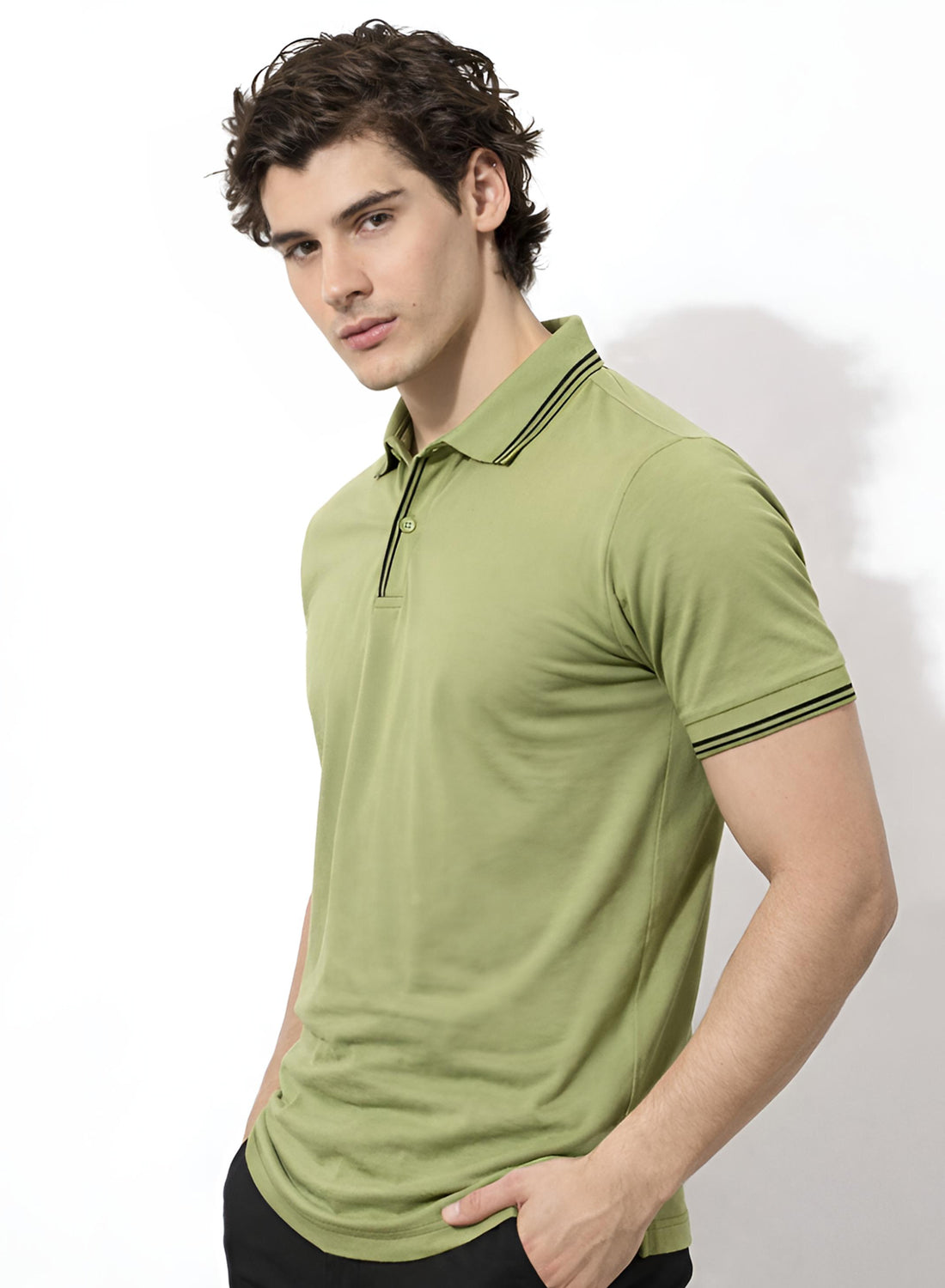 Men Cotton Polo T Shirt