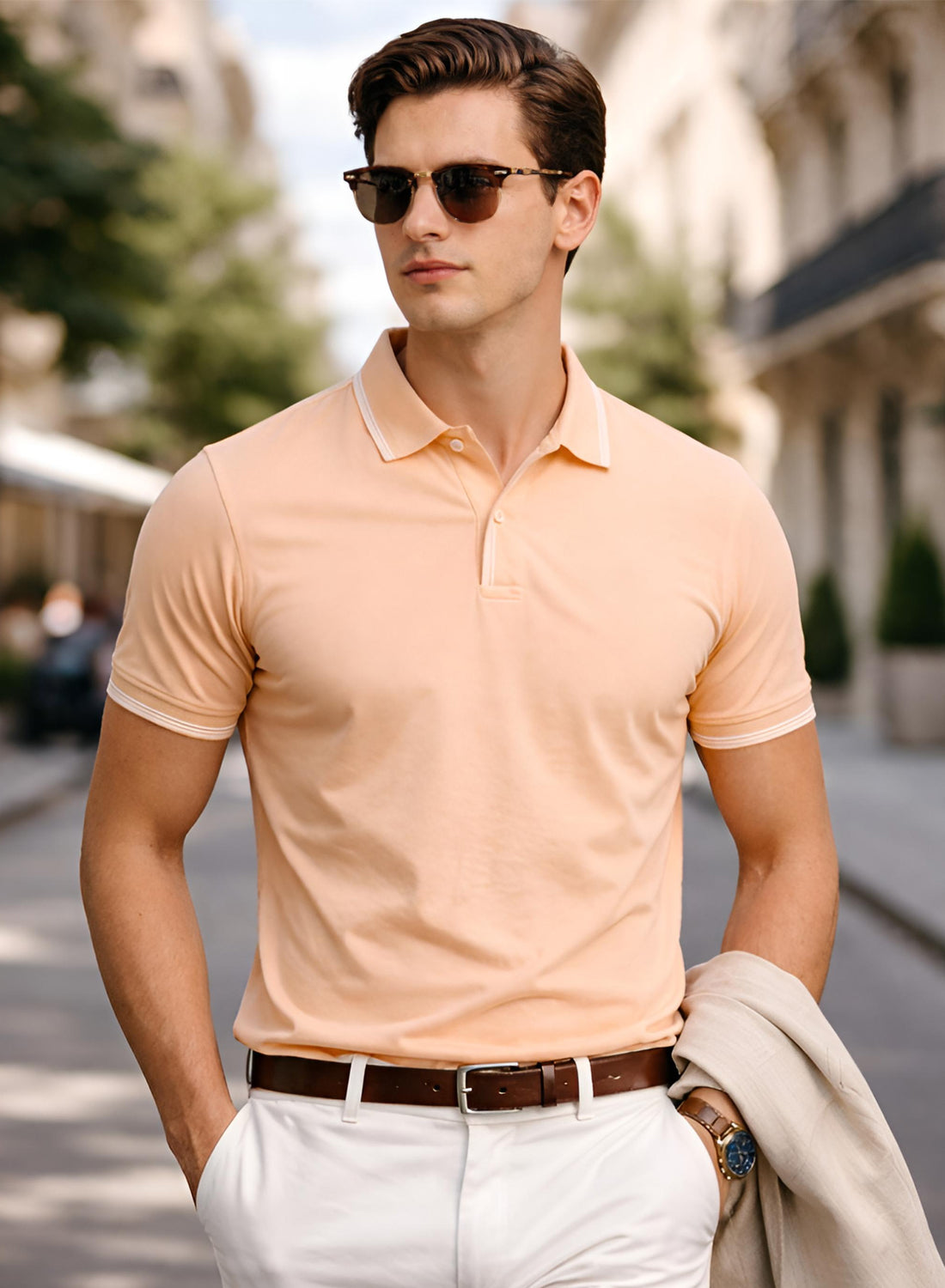 Men Cotton Polo T Shirt