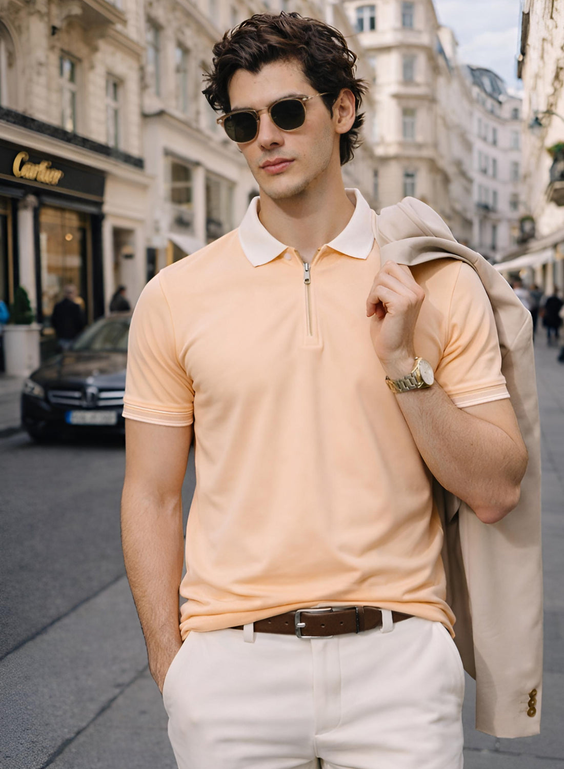 Men Cotton Polo T Shirt