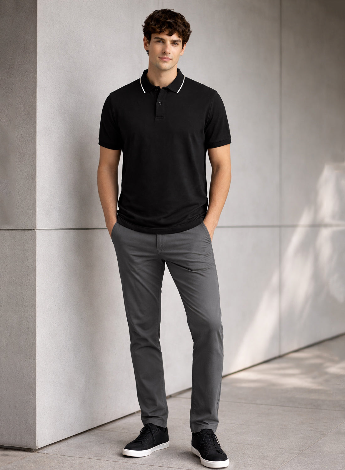Men Polo Cotton T-Shirt