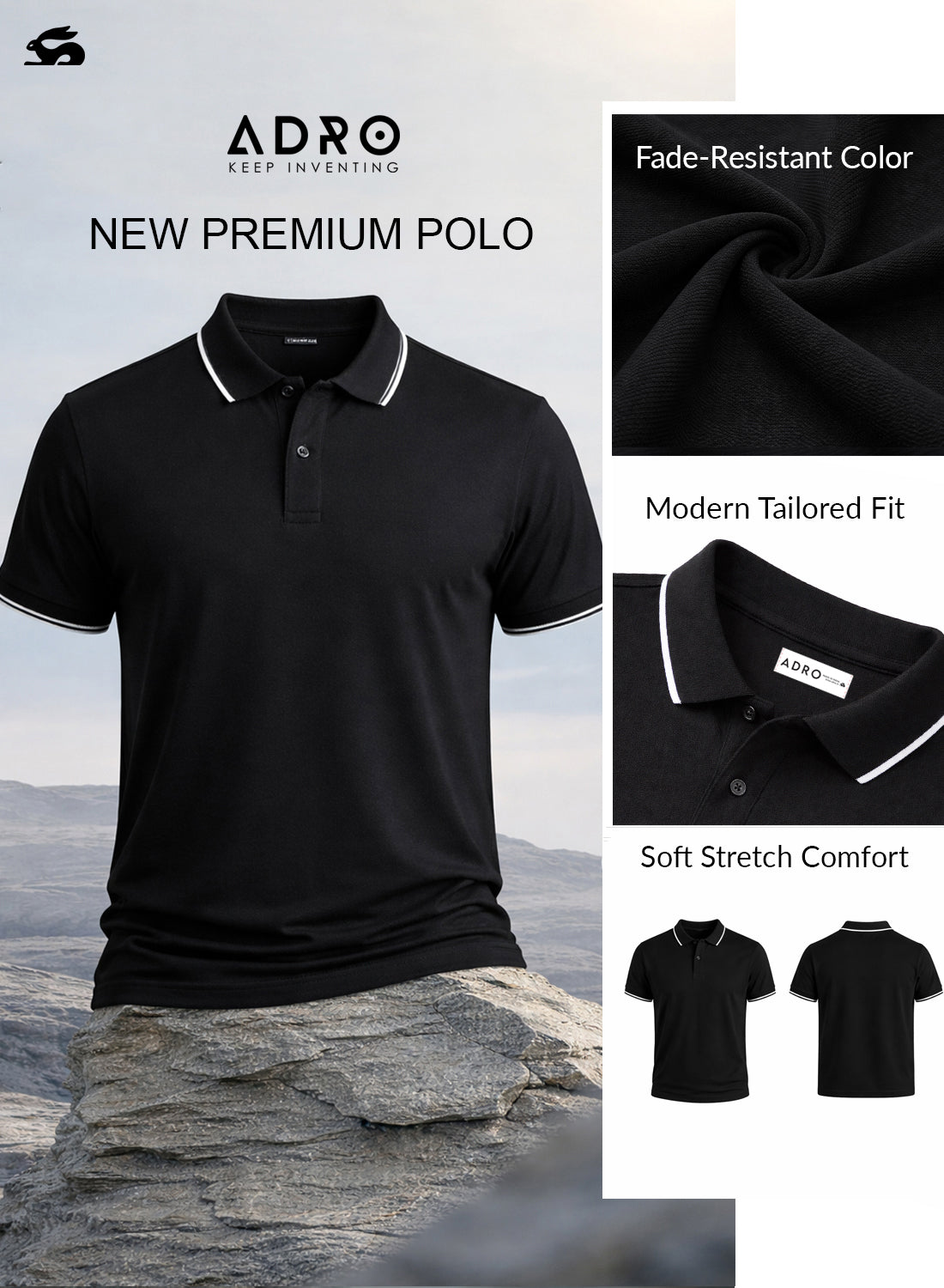 Men Polo Cotton T-Shirt