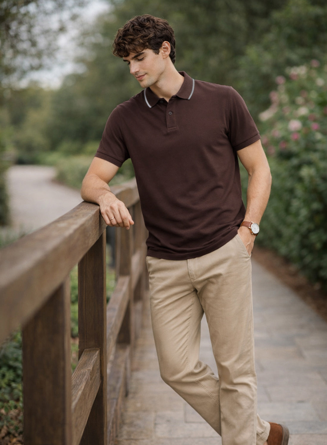 Men Polo Cotton T-Shirt