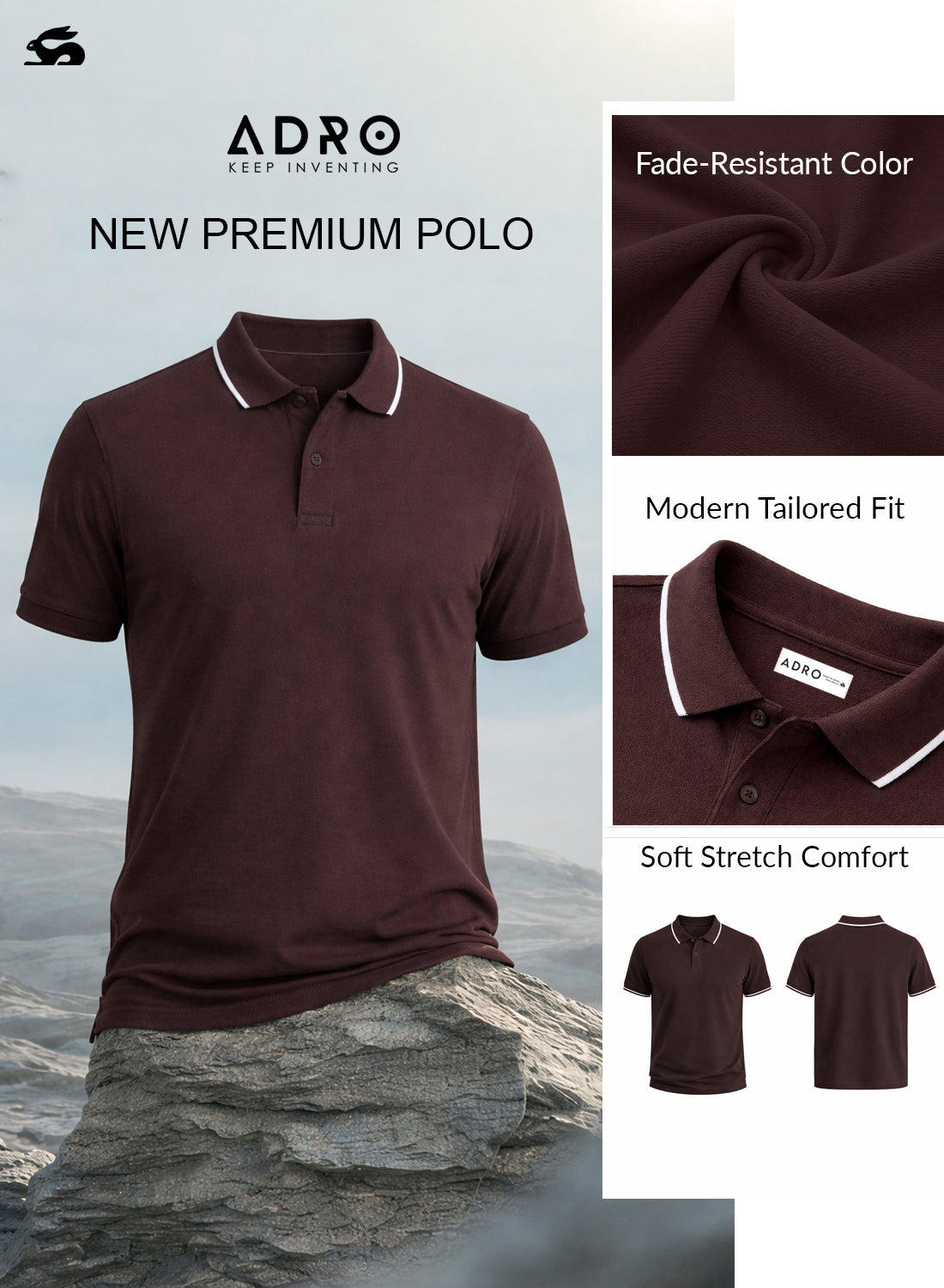 Men Polo Cotton T-Shirt