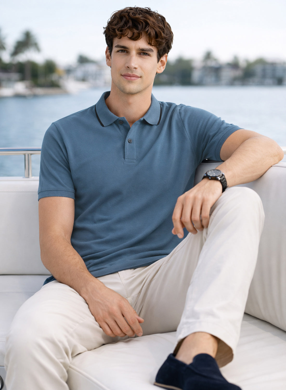 Men Polo Cotton T-Shirt