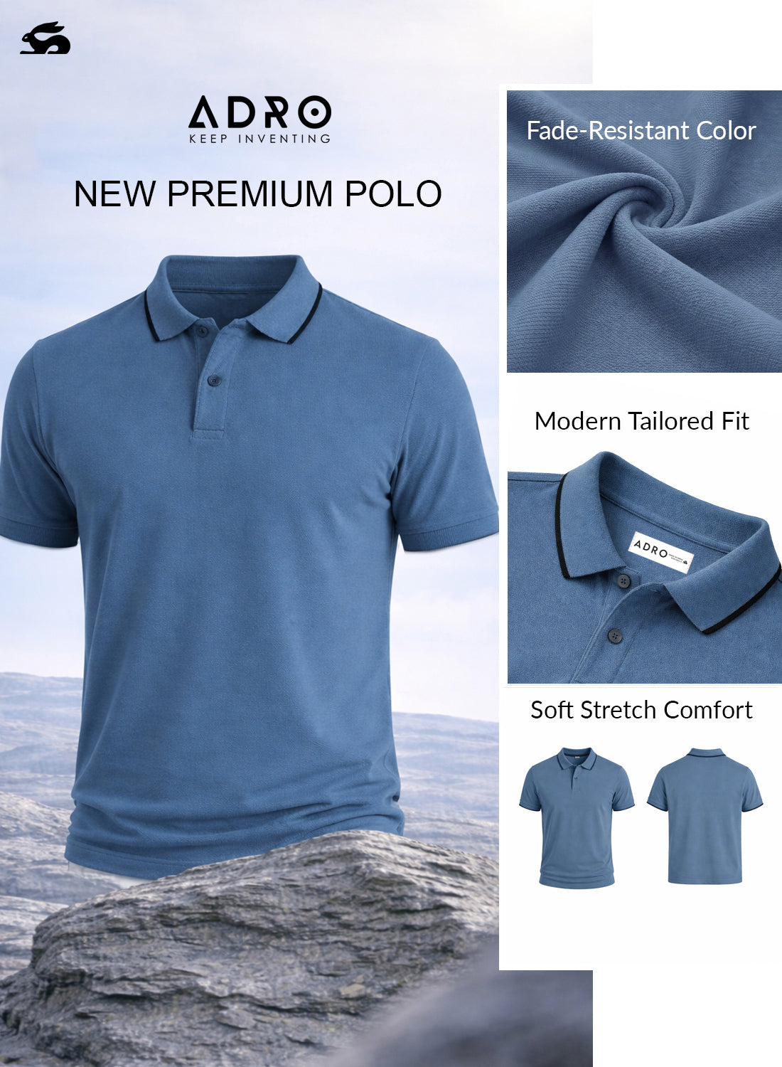 Men Polo Cotton T-Shirt